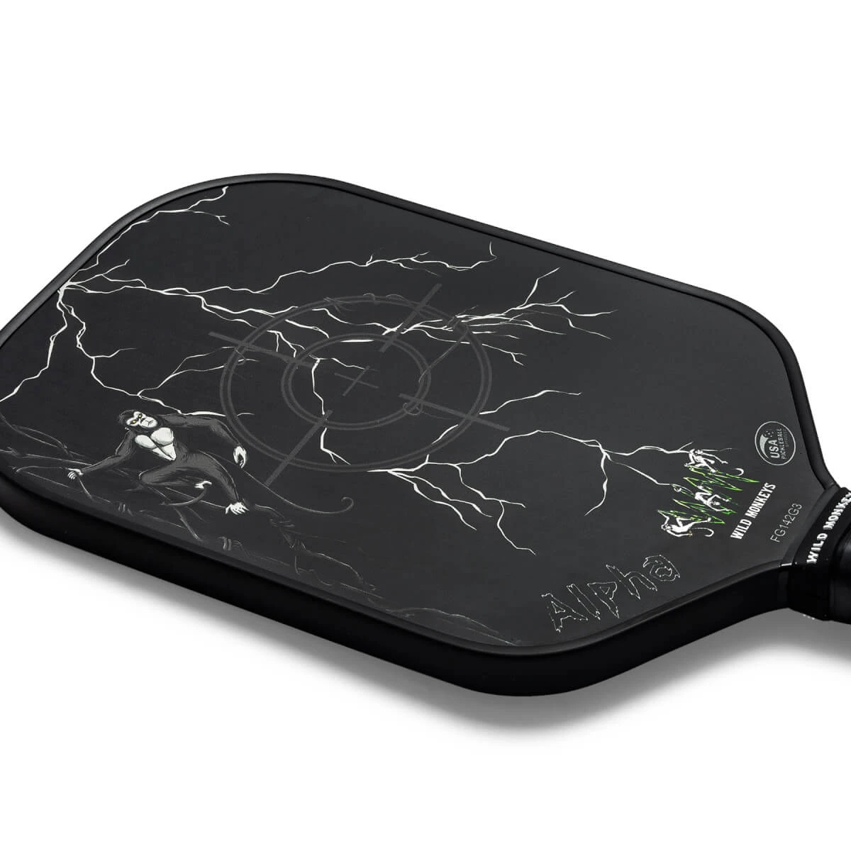 Wild Monkeys Alpha Middleweight Composite Pickleball Paddle 4 Wild Monkeys Alpha Middleweight Composite Pickleball Paddle - Image 2