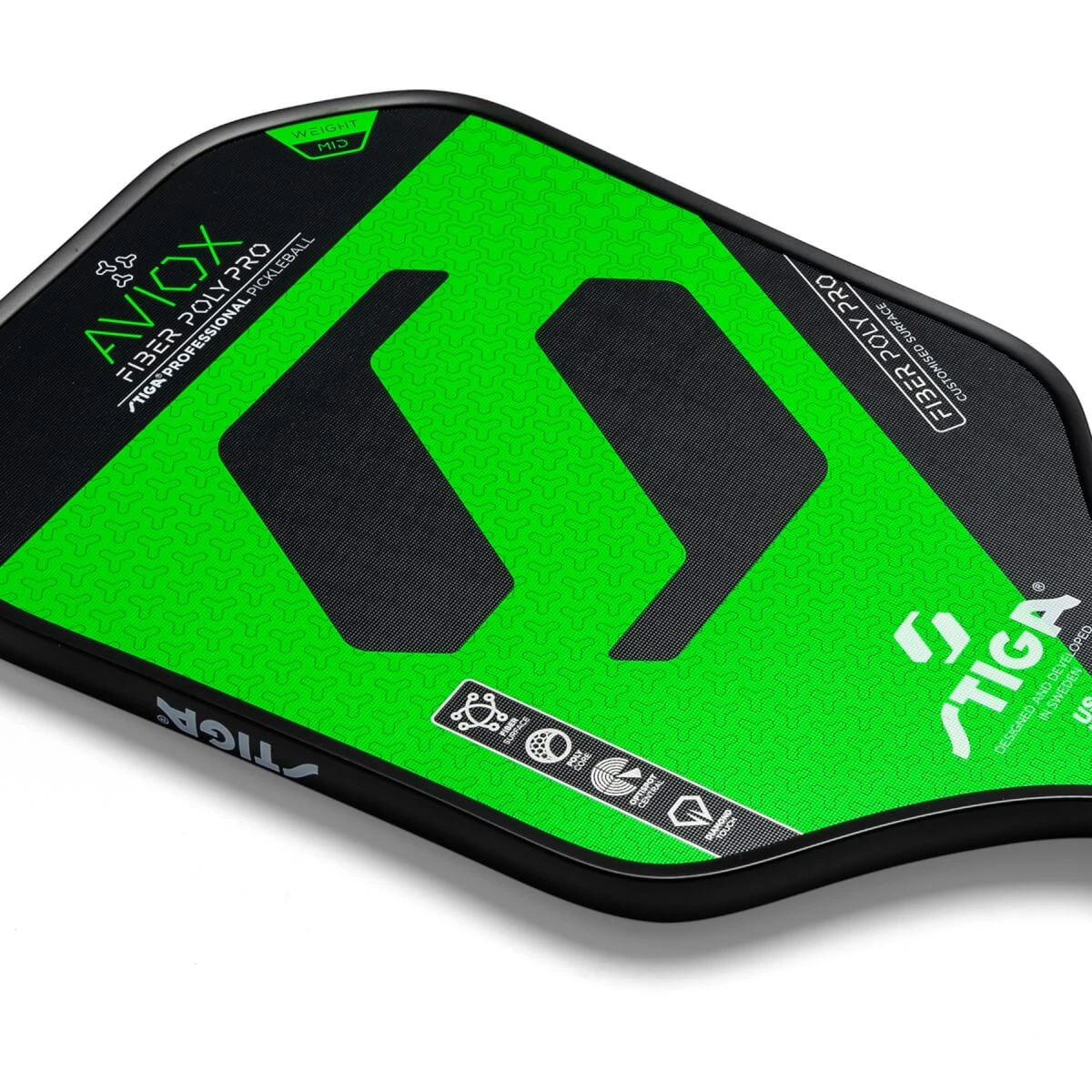 STIGA Aviox Fiber Poly Pro Middleweight Composite Pickleball Paddle 7 STIGA Aviox Fiber Poly Pro Middleweight Composite Pickleball Paddle - Image 5