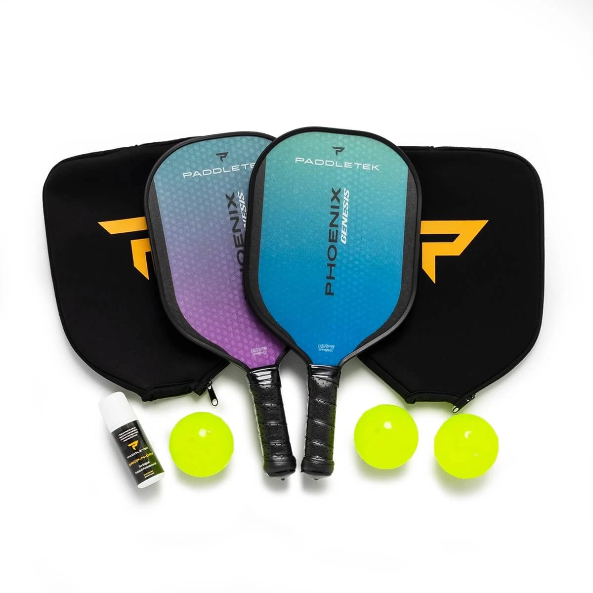 Paddletek Phoenix Genesis Middleweight Hybrid Pickleball 2 Paddle Set 3 Paddletek Phoenix Genesis Middleweight Hybrid Pickleball 2 Paddle Set