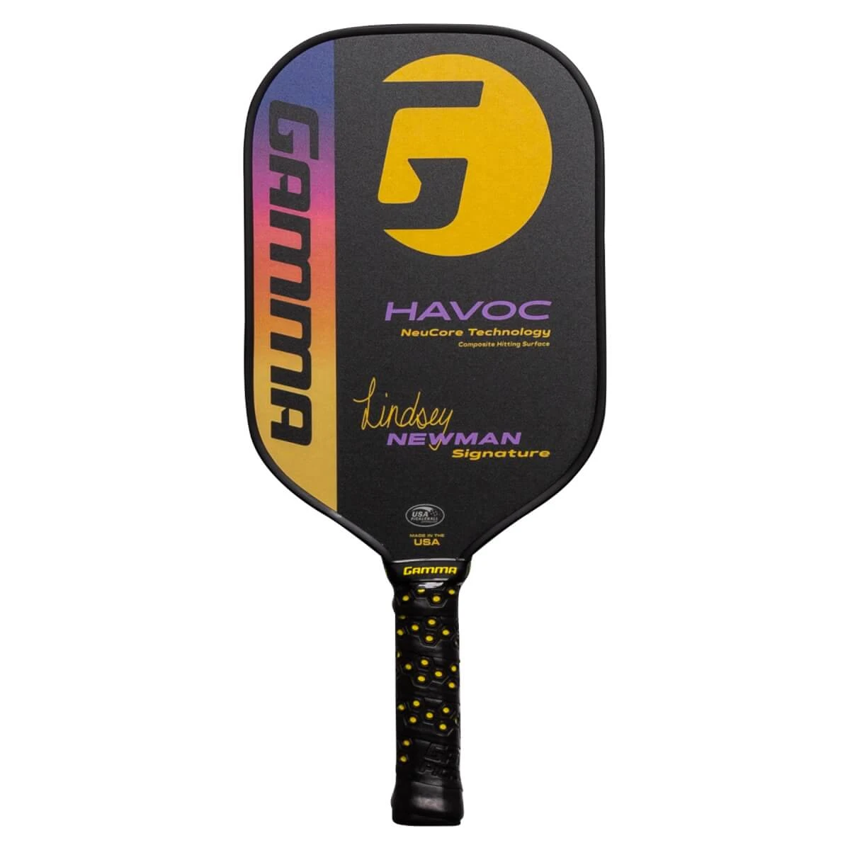 GAMMA Lindsey Newman Havoc Middleweight Composite Pickleball Paddle 5 GAMMA Lindsey Newman Havoc Middleweight Composite Pickleball Paddle - Image 3