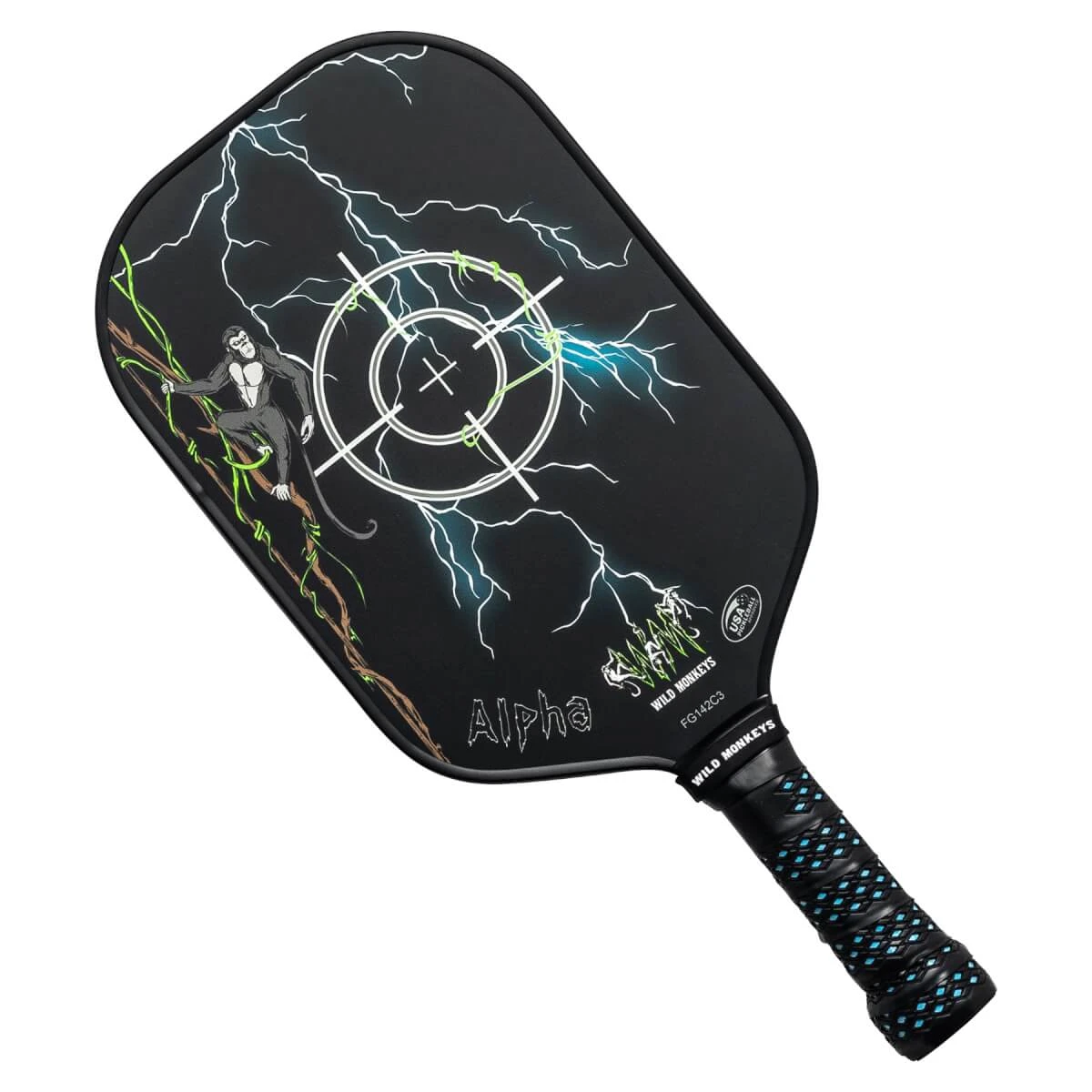 Wild Monkeys Alpha Middleweight Composite Pickleball Paddle 8 Wild Monkeys Alpha Middleweight Composite Pickleball Paddle - Image 6